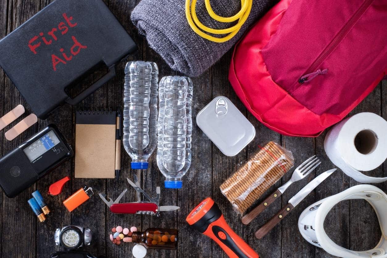 a bunch of items that are sitting on a table